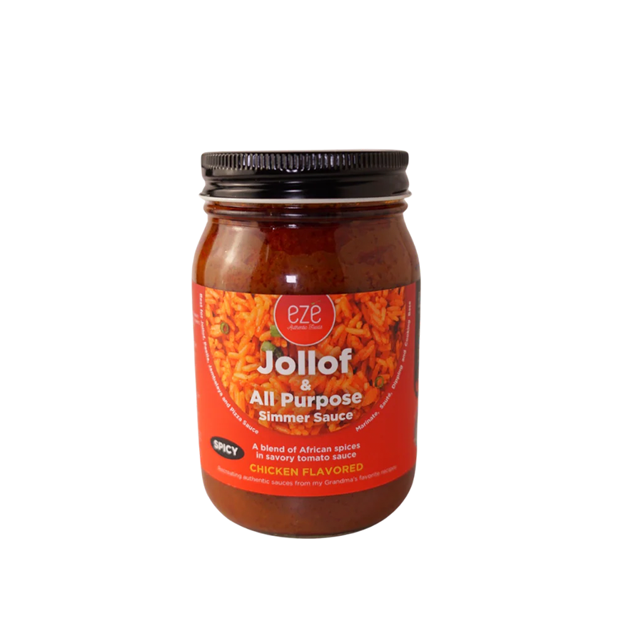 Spicy Jollof & All Purpose Simmer Sauce - 16 oz